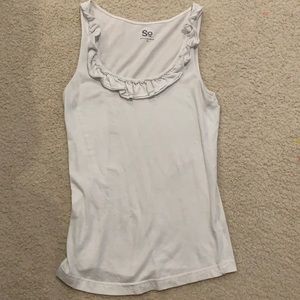 Women’s tank with ruffle detail